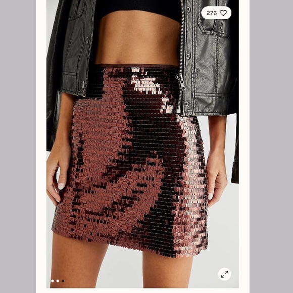 NWT Free People Kate Sequin Embellished Mini Skirt - Picture 4 of 9